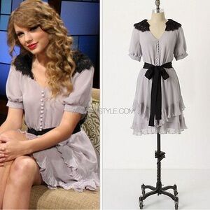 Anthropologie pleated lace dress. So cute that Taylor Swift wore it! NEW w tags!